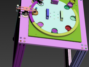 the rotary plate feeding and unloading device 3D Model