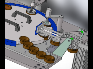 the rotary plate feeding and unloading device 3D Model