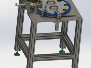 the rotary plate feeding and unloading device 3D Model