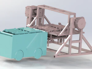 rotating platform agv 3D Model