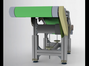height and angle adjustable conveyor Model 3D