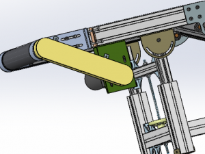 height and angle adjustable conveyor Model 3D