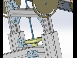 height and angle adjustable conveyor Model 3D