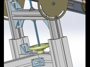 height and angle adjustable conveyor 3D Model