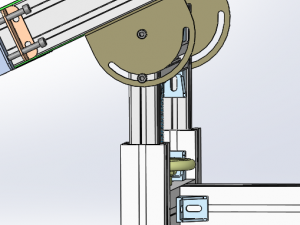 height and angle adjustable conveyor Model 3D