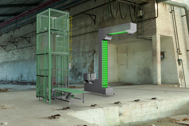 z chain conveyor assembly 3D Model .c4d .max .obj .3ds .fbx .stl .blend 