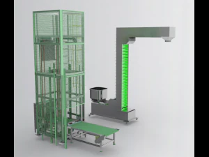 z chain conveyor assembly 3D Model