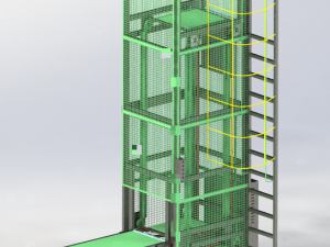 z chain conveyor assembly Model 3D