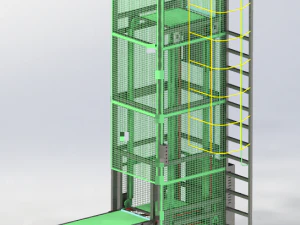 z chain conveyor assembly 3D Model