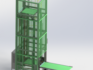 z chain conveyor assembly Model 3D