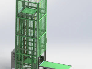 z chain conveyor assembly 3D Model