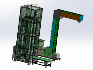 z chain conveyor assembly Model 3D