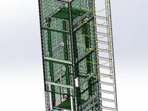 z chain conveyor assembly 3D Model