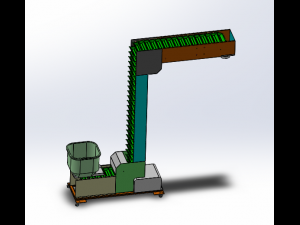z chain conveyor assembly Model 3D