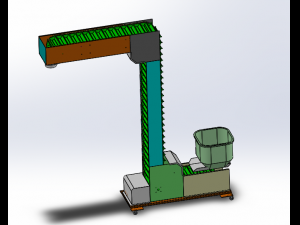 z chain conveyor assembly Model 3D