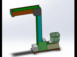 z chain conveyor assembly 3D Model