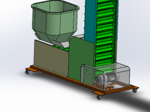 z chain conveyor assembly Model 3D