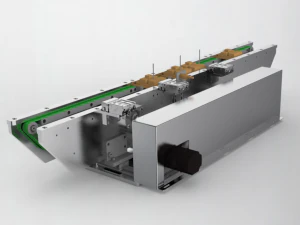 L&iacute;nea de montaje el&eacute;ctrica y manual de doble correa ajustable de ancho integral Modelo 3D