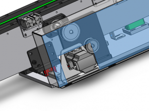 electric and manual integral width adjustable double belt assembly line 3D Модель