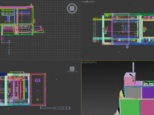 stacking box feeding machine 3D Model