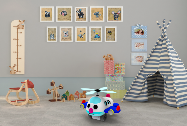 toy plane Modelo 3D .c4d .max .obj .3ds .fbx .stl .blend