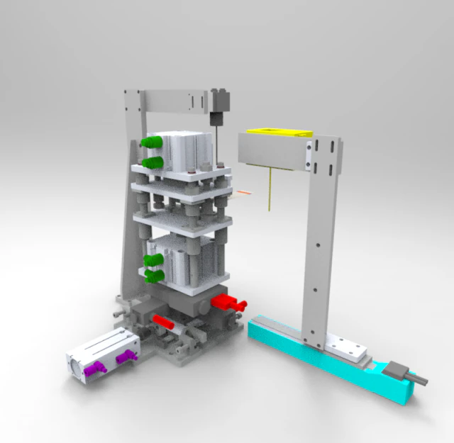 ccd stamping mechanism 3D Model .c4d .max .obj .3ds .fbx .stl .blend 