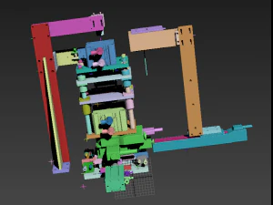 ccd stamping mechanism 3D Model