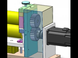 coil film conveying mechanism 3D Model