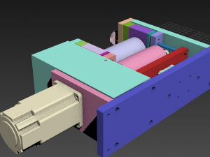 coil film conveying mechanism Modelo 3D