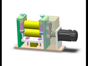coil film conveying mechanism Modelo 3D