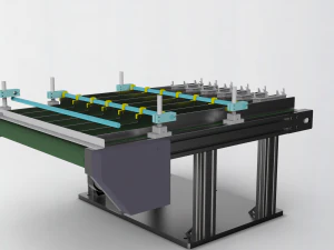 split belt assembly line 3D Model