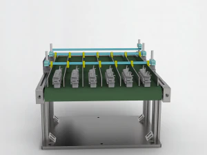 split belt assembly line 3D Model