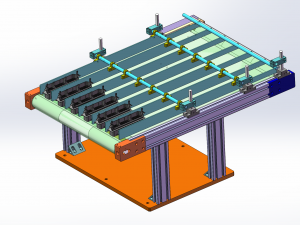 split belt assembly line 3Dモデル