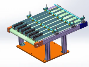 split belt assembly line 3D Model