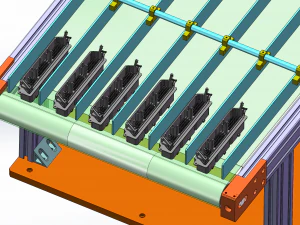 split belt assembly line 3D Model
