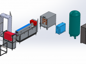 melt-blown fabric extrusion molding machine Modello 3D