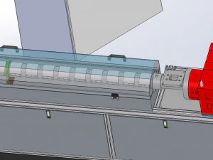 melt-blown fabric extrusion molding machine 3D Model