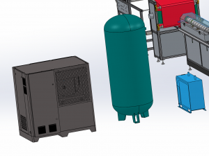 melt-blown fabric extrusion molding machine Modello 3D