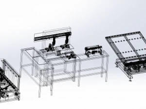 turnover mechanism assembly 3D Model