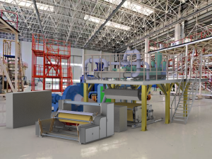 melt-blown fabric production assembly line 3D 모델