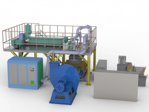 melt-blown fabric production assembly line 3D 모델