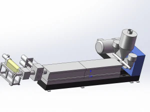 melt-blown fabric production assembly line 3D Model