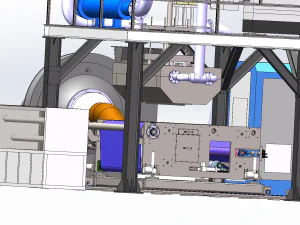 melt-blown fabric production assembly line 3D Model