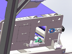 melt-blown fabric production assembly line 3D 모델