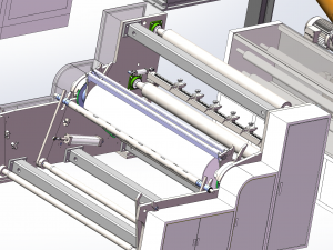 melt-blown fabric production assembly line 3D 모델