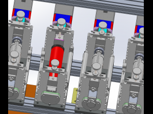 ear less semi-automatic n95 mask machine assembly 3D Model