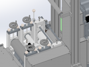 ear less semi-automatic n95 mask machine assembly 3D Model