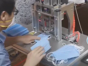 montagem de m&aacute;quina de m&aacute;scara n95 semiautom&aacute;tica sem orelha Modelo 3D