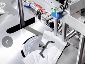 ear less semi-automatic n95 mask machine assembly 3D Model