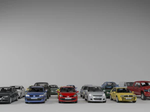 17 कार असेंबली 3D मॉडल